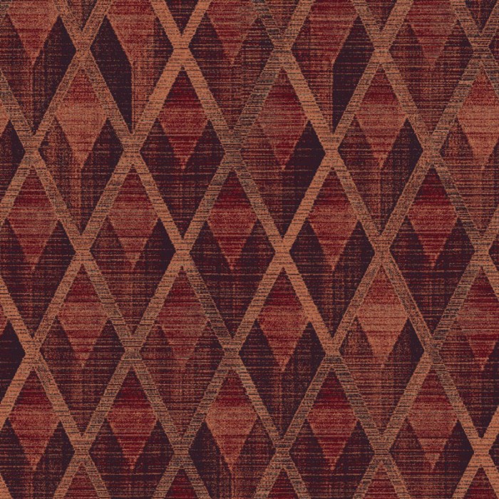 Papeldecor|Papel pintado rombos granates efecto textil estilo inglés|Papel Pintado
