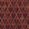 Papeldecor|Bordeauxfarbenes Rautentapeten-Textileffekt im englischen Stil|Tapeten