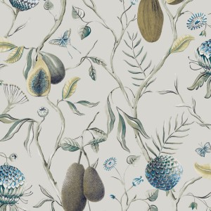 Eijffinger|Papier peint urban jungle feuilles de palmier tropical bleu-vert|Tropical