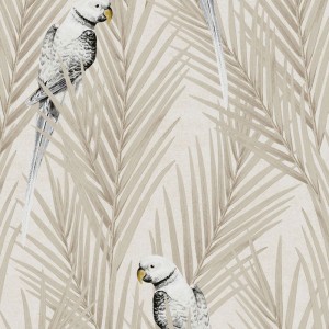 Marburg|Papier Peint tropical grandes feuilles vertes et grises|Tropical