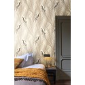Papeldecor|Papier peint avec des perroquets parmi des feuilles de palmier de style tropical|Papier Peint
