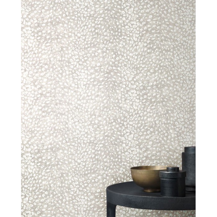 Papeldecor|Tapete Tierfelloptik Grau gesprenkelt|Lederimitat