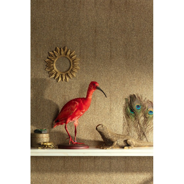 Papeldecor|Wallpaper iguana skin effect brown with gold effect|Skin Imitation
