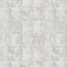 Papeldecor|Papier peint effet carrelage avec des patchs de plâtre blanc|Papier Peint