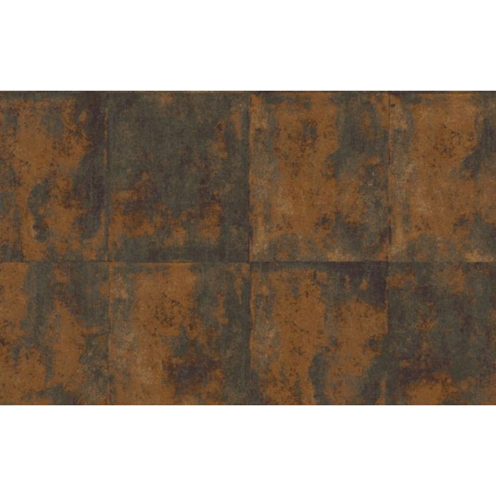 Papel pintado baldosas de pared envejecidas efecto óxido -  220-5192