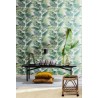 Papeldecor|Tropical palm green leaf wallpaper with a subtle shine|Wallpaper