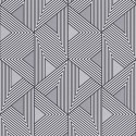 Papeldecor|Papier peint géométrique argenté avec léger effet 3D|Papier Peint