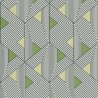 Papeldecor|Papier peint géométrique moderne vert métallique|Papier Peint