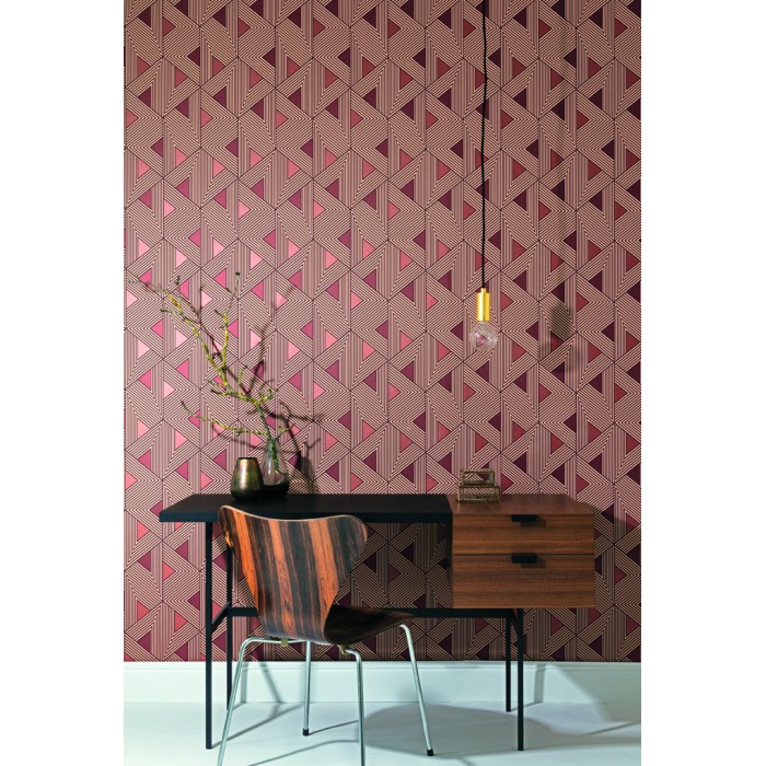 Papeldecor|Modern and very beautiful brown and maroon wallpaper with metallic shimmer|Wallpaper