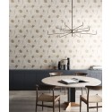 Papeldecor|Modernes Tapetenmuster mit großen weißen Wellen|Tapeten