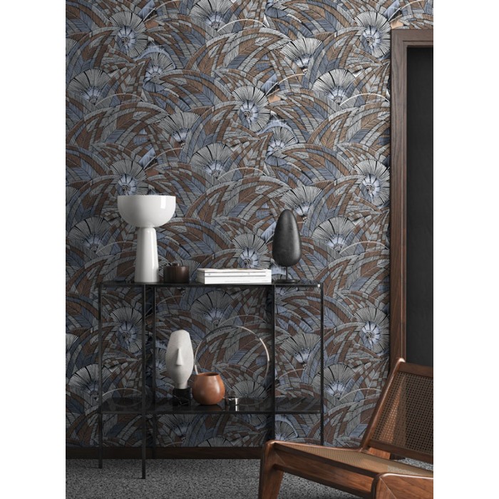 Papeldecor|Modernes Blumenmuster-Tapete, die eine afrikanische Dschungel nachahmt|Tapeten