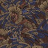 Papeldecor|Wallpaper large jungle leaves blue and gold|Wallpaper