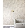 Papeldecor|Papier peint village africain avec des palmiers tropicaux effet textile|Papier Peint