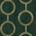 Papeldecor|Modern wallpaper with a stone wall effect with links in circles|Wallpaper