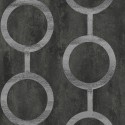 Papeldecor|Modern design wallpaper with silver circles|Wallpaper