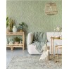 Papeldecor|Tapete Blumenmuster grün skandinavischer Stil|Tapeten