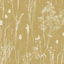 Papeldecor|Vliestapete Nordisch Blumenmotive Ocker|Tapeten