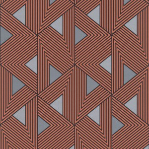 Casamance|Papier peint géométrique vert d’eau avec doré|Papier Peint