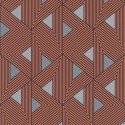 Papeldecor|Papier peint moderne orange et argent métallique|Papier Peint