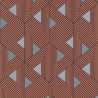 Papeldecor|Papier peint moderne orange et argent métallique|Papier Peint