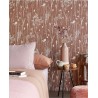 Papeldecor|Papier peint floral blanc avec branches style scandinave|Papier Peint