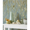 Papeldecor|Wallpaper floral Scandinavian beige sand and white|Wallpaper