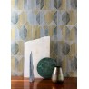 Papeldecor|Gray wood effect wallpaper with geometric shapes|Wallpaper