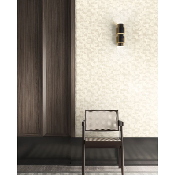 Papeldecor|Granite effect glossy gray taupe wallpaper|Stone Imitation