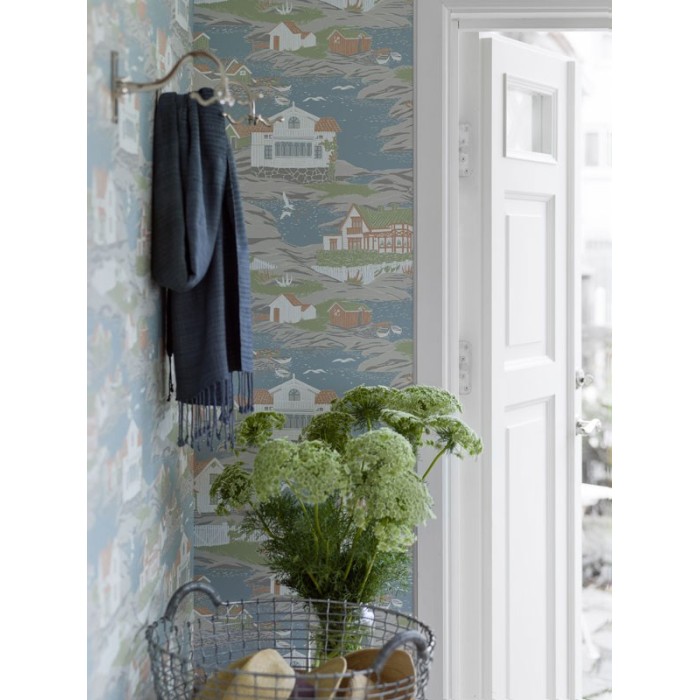 Papel pintado paisaje marino nórdico - Borastapeter Marstrand II 8850