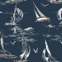 Borastapeter|Papier peint voiliers nautique bleu|Papier Peint