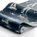 Papel pintado veleros náutico azul - Borastapeter Marstrand II 8853