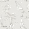 Borastapeter|Wallpaper light grey nautical sailboats|Wallpaper