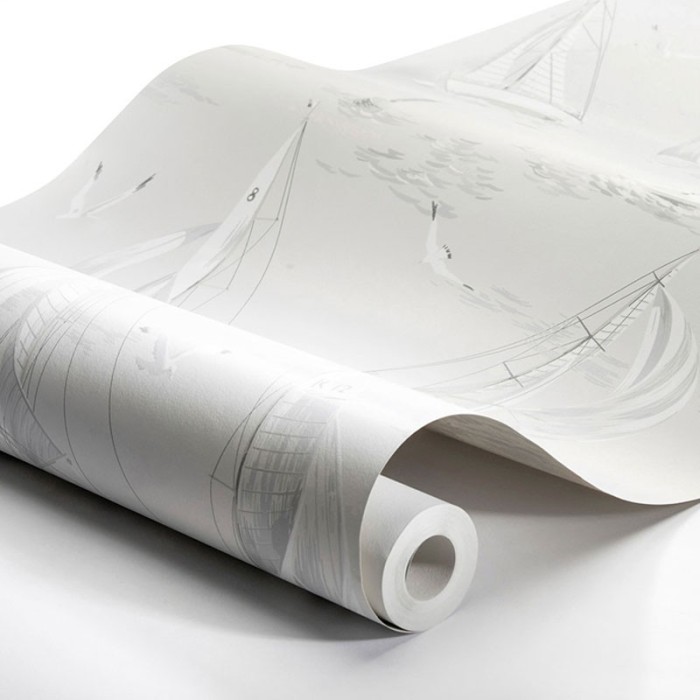 Borastapeter|Papel pintado veleros náutico gris claro|Papel Pintado