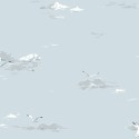 Borastapeter|Wallpaper soft blue seascape seagulls|Wallpaper