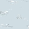 Borastapeter|Wallpaper soft blue seascape seagulls|Wallpaper