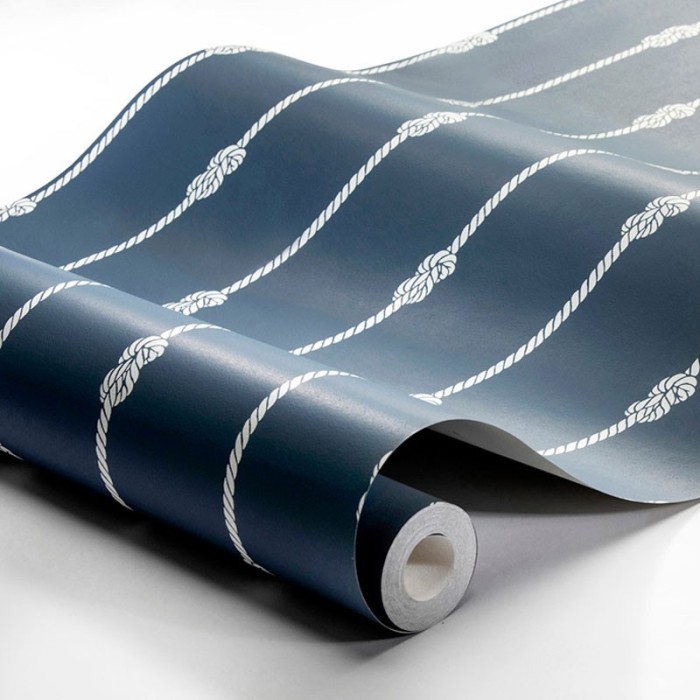 Borastapeter|Papier peint nœuds marins nautique bleu|Papier Peint