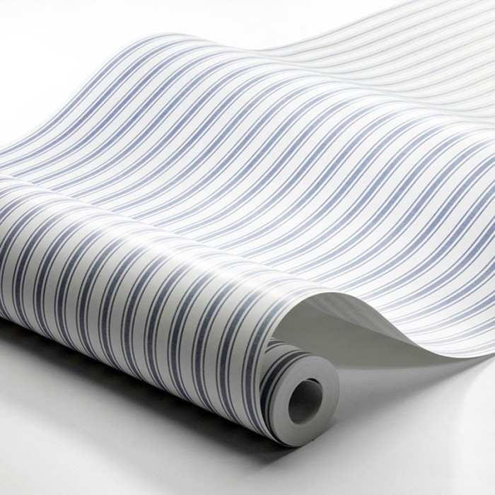 Borastapeter|Papier peint rayures nautique bleu blanc|Papier Peint