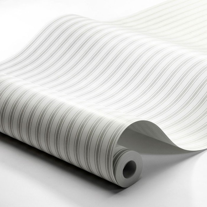 Borastapeter|Papier peint rayures nautique gris blanc|Papier Peint