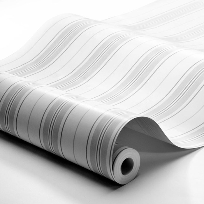 Borastapeter|Papier peint rayures chemise gris blanc|Papier Peint