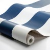 Borastapeter|Papel pintado rayas anchas náutico azul blanco|Papel Pintado