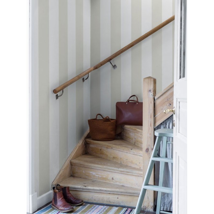 Papel pintado rayas anchas beige pálido blanco - Borastapeter Marstrand II 8880