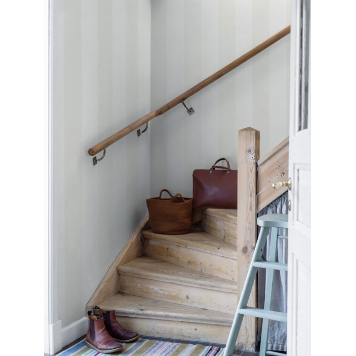 Borastapeter|Papel pintado rayas anchas gris blanco pastel|Papel Pintado