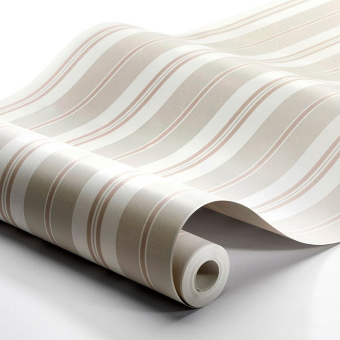 Borastapeter|Wallpaper romantic beige pink elegant stripes|Wallpaper