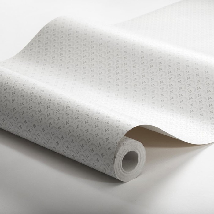 Borastapeter|Papel pintado margaritas minimalistas blanco gris|Minimalista