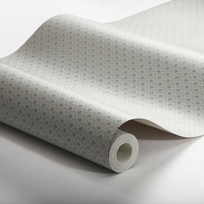 Borastapeter|Papel pintado margaritas minimalistas gris azul|Minimalista
