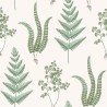 Borastapeter|Tapete botanisch Farne grün creme|Tapeten