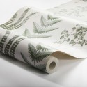 Borastapeter|Papel pintado botánico helechos verde crema|Papel Pintado