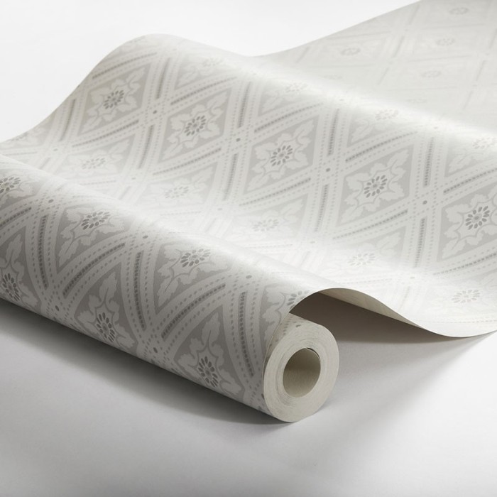 Papel pintado nórdico elegante gris blanco - Borastapeter Falsterbo III 7659