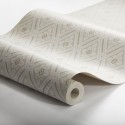 Borastapeter|Papel pintado enrejado nórdico elegante beige rojo|Escandinavo