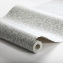Borastapeter|Papel pintado floral nórdico hojas gris|Papel Pintado